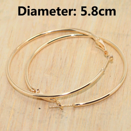 Серьги - кольца 5,8см 1569-в