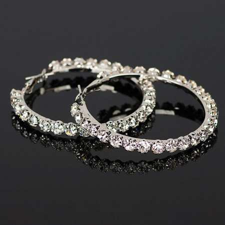 Серьги - кольца 5,5см 1572-б